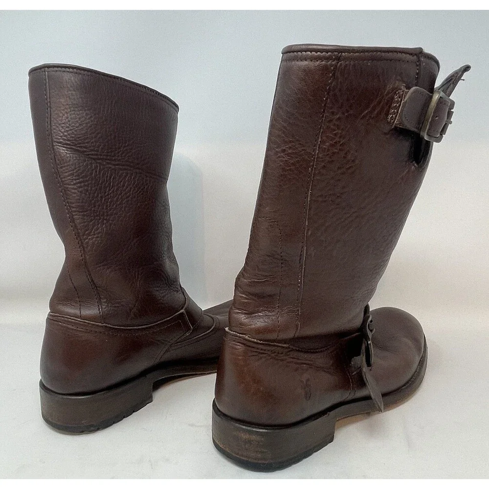 Frye Jackson Engineer Leather Biker Boots Men’s 8 D 87825